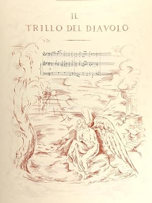 Die Teufelstriller Sonate. (Von Julius Zimpel entworfen und auf Stein radiert.