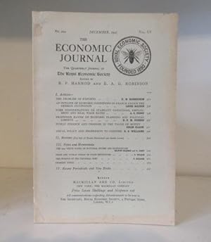 Bild des Verkufers fr The Economic Journal. The Quarterly Journal of the Royal Economic Society. Volume LV, Number 220. December 1945 zum Verkauf von BRIMSTONES