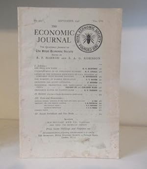 Bild des Verkufers fr The Economic Journal. The Quarterly Journal of the Royal Economic Society. Volume LVI, Number 223. September 1946 zum Verkauf von BRIMSTONES