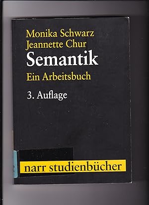 Seller image for Monika Schwarz, Jeannette Chur, Semantik - Ein Arbeitsbuch for sale by sonntago DE