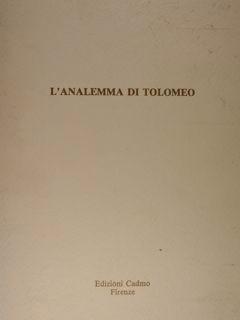 Image du vendeur pour L'Analemma di Tolomeo. mis en vente par EDITORIALE UMBRA SAS