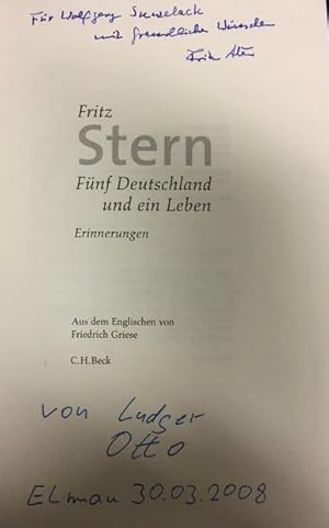 Fünf Deutschland und ein Leben. Erinnerungen.