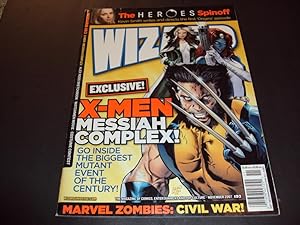 Wizard #193 Nov 2007 X-Men Messiah Complex, Marvel Zombies