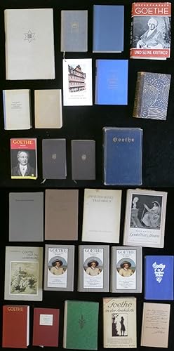 Seller image for J.W.Goethe, Werke und Sekundärliteratur, 27 Bücher. Ua. Oscar Fambach - Goethe und seine Kritiker; Goethe in der Anekdote; Goethe - Poetische Werke for sale by ANTIQUARIAT Franke BRUDDENBOOKS