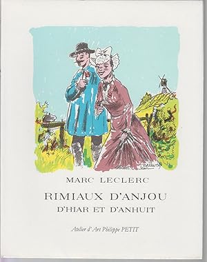 Imagen del vendedor de RIMIAUX D'ANJOU, D'HIAR ET D'ANHUIT a la venta por CANO