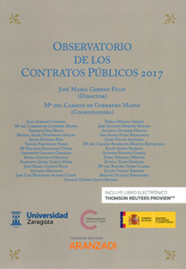 Seller image for Observatorio de los contratos pblicos 2017 for sale by Vuestros Libros
