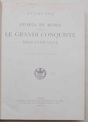 Bild des Verkufers fr Storia di Roma durante le grandi conquiste mediterranee. zum Verkauf von S.B. Il Piacere e il Dovere