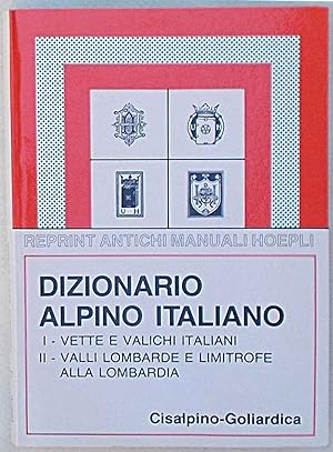 Dizionario alpino italiano.