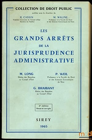 Seller image for LES GRANDS ARRTS DE LA JURISPRUDENCE ADMINISTRATIVE, 4med. revue et corrige for sale by La Memoire du Droit