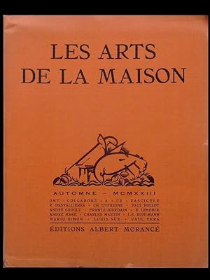 LES ARTS DE LA MAISON -AUTOMNE 1923- RUHLMANN, ANDRE GROULT, LOUIS SUE, JOURDAIN