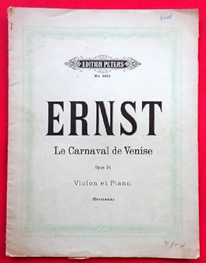 Seller image for Le Carnaval de Venise Op. 18 (Der Karneval von Venedig) (Variations Burlesque pour Violon & Piano) for sale by ANTIQUARIAT H. EPPLER