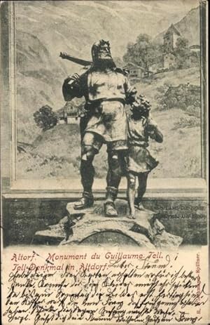 Image du vendeur pour Ansichtskarte / Postkarte Altorf Altdorf Elsass Bas Rhin, Monument du Guillaume Tell mis en vente par akpool GmbH