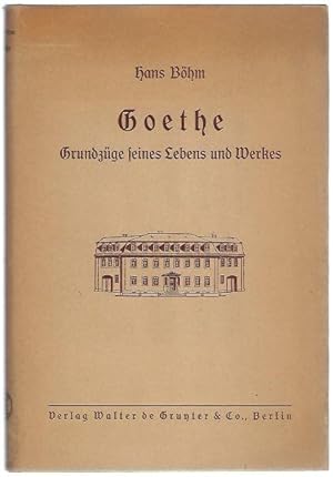 Bild des Verkufers fr Goethe - Grundzge seines Lebens und Werkes. Mit 4 Bildern (= Gestalten und Geschlechter 4) zum Verkauf von Antiquariat Stange