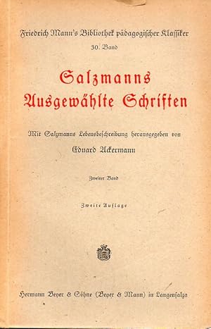 Salzmanns Ausgewählte Schriften Zweiter Band