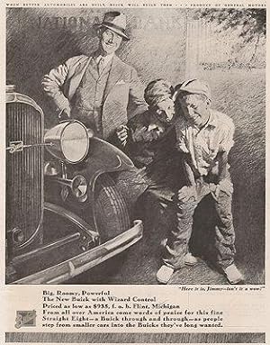 ORIG VINTAGE MAGAZINE AD/ 1932 BUICK CAR AD