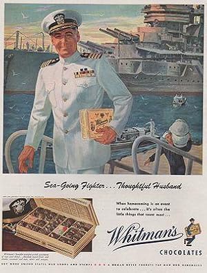 Bild des Verkufers fr ORIG VINTAGE MAGAZINE AD/ 1943 WHITMANS CHOCOLATES AD zum Verkauf von Monroe Street Books