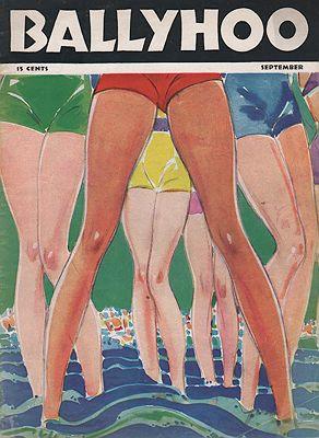 ORIG VINTAGE MAGAZINE COVER/ BALLYHOO - SEPTEMBER 1937