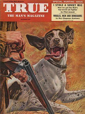 ORIG VINTAGE MAGAZINE COVER/ TRUE - OCTOBER 1953