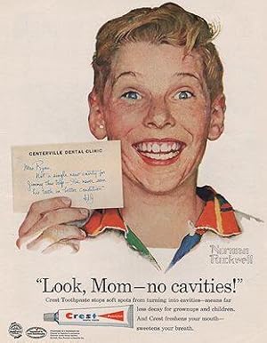 ORIG VINTAGE 1958 CREST TOOTHPASTE AD