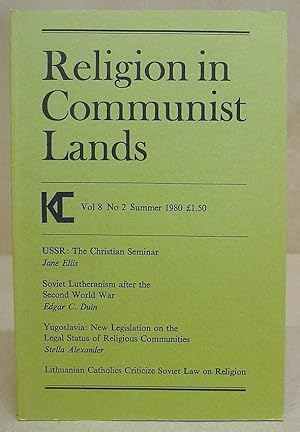 Bild des Verkufers fr Religion In Communist Lands - Volume 8, N2 : Summer 1980 zum Verkauf von Eastleach Books