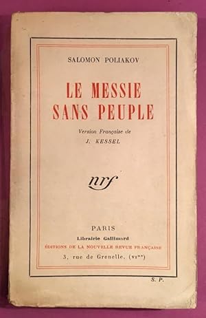 Le Messie sans Peuple [envoi de l'auteur]