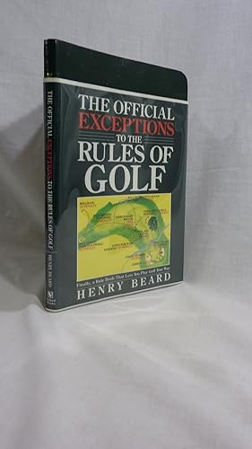 Imagen del vendedor de The Official Exceptions to the Rules of Golf a la venta por Antiquarian Golf