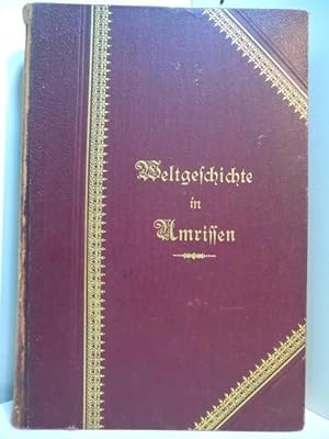 Bild des Verkufers fr Weltgeschichte in Umrissen. Federzeichnungen eines Deutschen, ein Rckblick am Schlusse des neunzehnten Jahrhunderts zum Verkauf von Antiquariat Weber