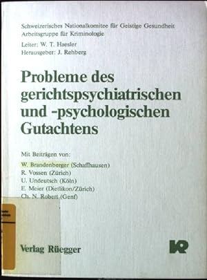 Bild des Verkufers fr Probleme des gerichtspsychiatrischen und - psychologischen Gutachtens zum Verkauf von books4less (Versandantiquariat Petra Gros GmbH & Co. KG)