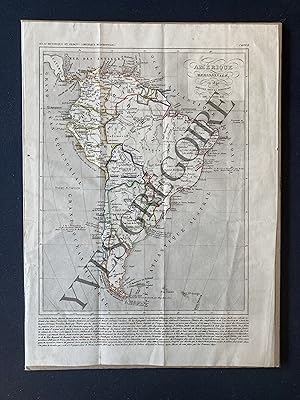 CARTE AMERIQUE MERIDIONALE-HOUZE-1840