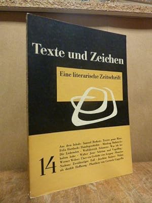 Texte und Zeichen - Eine literarische Zeitschrift, Heft 14,