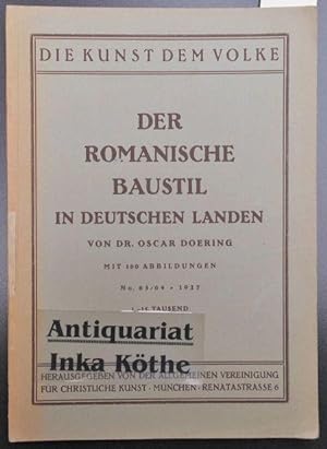 Romanische Baukunst in deutschen Landen - Reihe : Die Kunst dem Volke Nummer 63/64