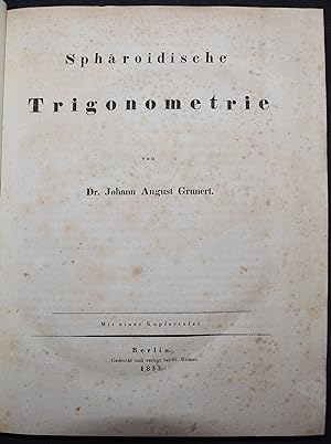 Bild des Verkufers fr Sphroidische Trigonometrie. zum Verkauf von Antiquariat Haufe & Lutz