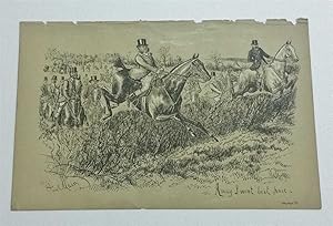 Imagen del vendedor de Away I Went Best Pace c.1885 Fox Hunting Litho Print a la venta por Maynard & Bradley