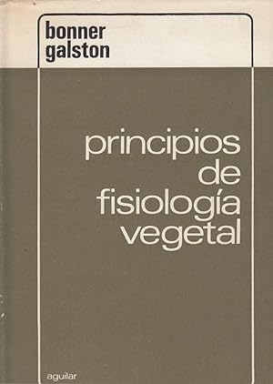 Imagen del vendedor de PRINCIPIOS DE FISIOLOGA VEGETAL a la venta por Libreria Rosela
