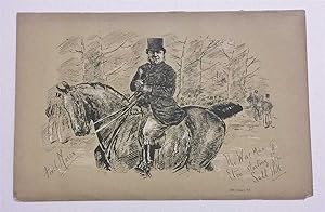 Imagen del vendedor de The Wise Man of Eton c.1885 Fox Hunting Litho Print a la venta por Maynard & Bradley