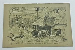 Imagen del vendedor de Failed to Save Charley's Bacon c.1885 Litho Print a la venta por Maynard & Bradley