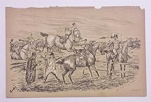 Bild des Verk�ufers f�r Not Nimrods by Nature c.1885 Fox Hunting Litho Print zum Verkauf von Maynard & Bradley