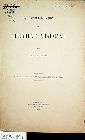 La materializacio n del cherruve araucano.