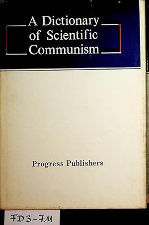 A dictionary of scientific communism