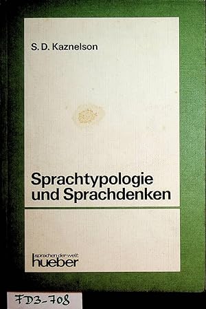 Sprachtypologie und Sprachdenken. Ins Deutsche übertragen und hg., von Hans Zikmund.