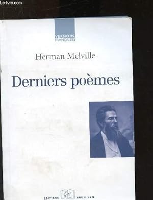 Bild des Verkufers fr Derniers pomes zum Verkauf von Le-Livre