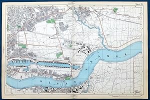 LONDON, 1909 - PLAISTOW , BARKING, NORTH WOOLWICH, EAST HAM & THE VICTORIA AND ALBERT DOCKS ( Cit...