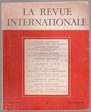 Imagen del vendedor de La revue internationale n2, janvier-fvrier 1946 a la venta por LibrairieLaLettre2