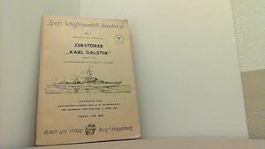 Baubrief Nr.1. Zerstörer "Karl Galster". Bauplan mit Anleitung. Maßstab 1:200.