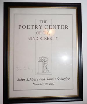 Poetry Reading Flyer November 20, 1989 (Signed by Ashbery and Schuyler)