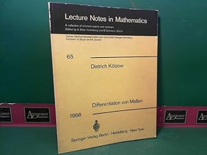 Bild des Verkufers fr Differentiation von Maen. (= Lecture Notes in Mathematics, Band 65). zum Verkauf von Antiquariat Deinbacher