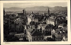 Bild des Verkufers fr Ansichtskarte / Postkarte Zittau in der Oberlausitz, Blick ber die Dcher der Stadt zum Verkauf von akpool GmbH