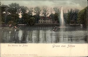 Bild des Verkufers fr Ansichtskarte / Postkarte Zittau in der Oberlausitz, Die Weinau zum Verkauf von akpool GmbH