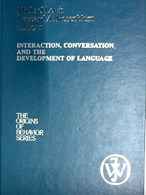 Bild des Verkufers fr Interaction, Conversation and the Development of Language (The Origins of behavior) zum Verkauf von NEPO UG