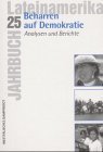 Bild des Verkufers fr Jahrbuch Lateinamerika, Bd.25, Beharren auf Demokratie zum Verkauf von NEPO UG